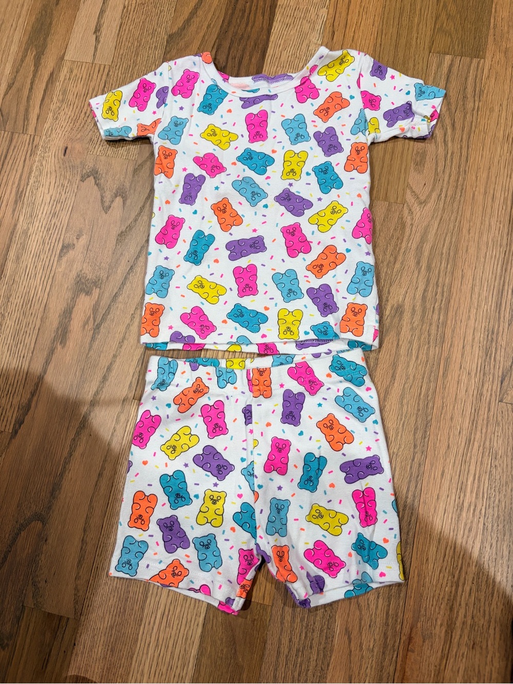 PJ Place toddler girl gummy bears summer pajama set